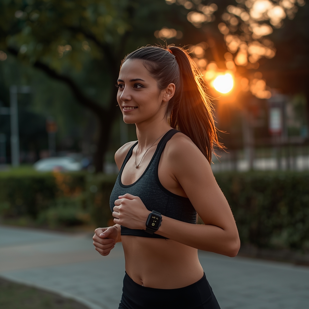 Women running safety technology